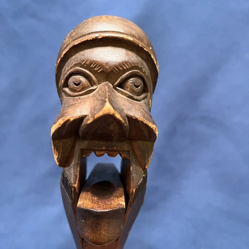 Nutcracker German Black Forest Nutcracker Hand‎ Carved Wood Vintage 9